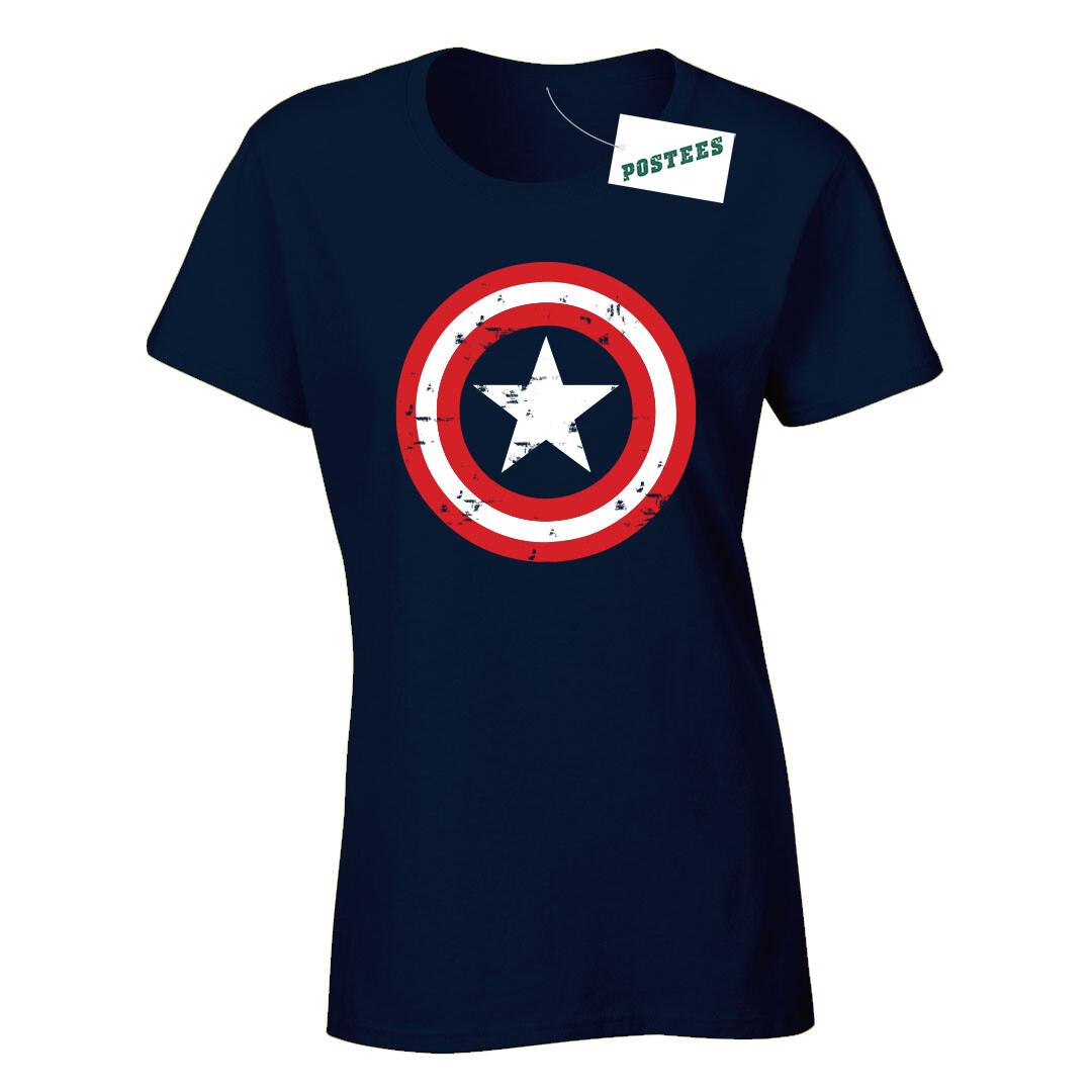 26 Captain Inspired Comic Book America Superhero Ladies Printed T-Shirt Unisex T-Shirt XXXXL