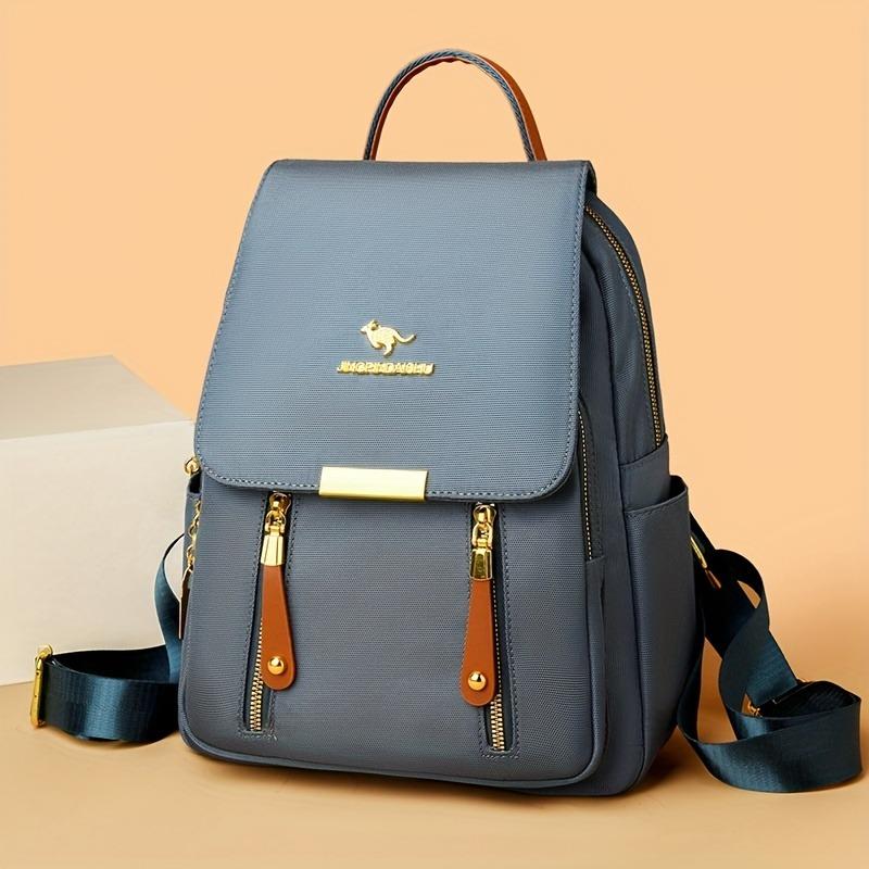 Stylish Versatile Women'S Backpack Multi-pocket Laptop Bag with Top Handle Perfect for School, Travel & Daily Use