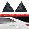 For Toyota Corolla 2014 2015 2016 2017 2018 Car Rear Louver Window Side Shutter Cover Trim Sticker Vent Scoop Carbon Fiber Auto