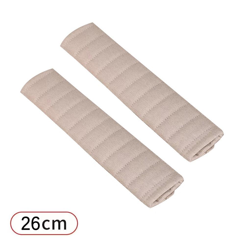 

2Pcs Linen-cotton Car Seat Belt Cover 26cm/33cm Car Seat Belt Pad Shoulder Guard Vehicle Interior Beige-26cm