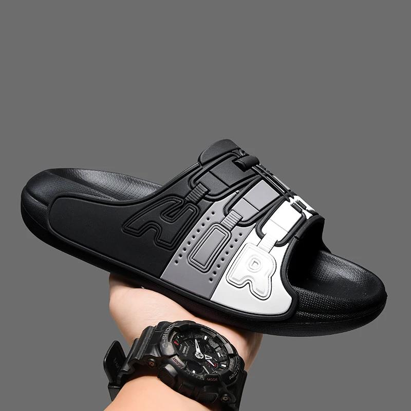 Summer Shoes for Men Sandals Male Sneakers Designer Man Footwear Athletic Mens Tennis Trends 2024 Comfort Normal Leather Slipper