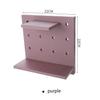 Household Plastic Orifice Storage Rack Living Room Kitchen Bedroom Partition Wall Wall Hanging Shelf