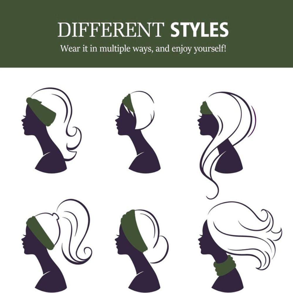 Floral Wide Hair Band Elastic Sports Headband Practical Headwear  Women