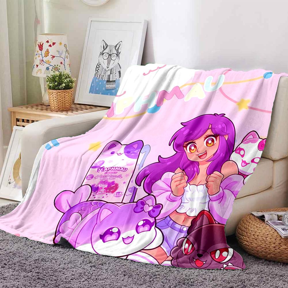 1Pc Aphmau'S Whimsical World Blanket For Couch Bed Plush Cozy Fuzzy Blanket Super Soft Warm Blankets For Fall And Winter 09181