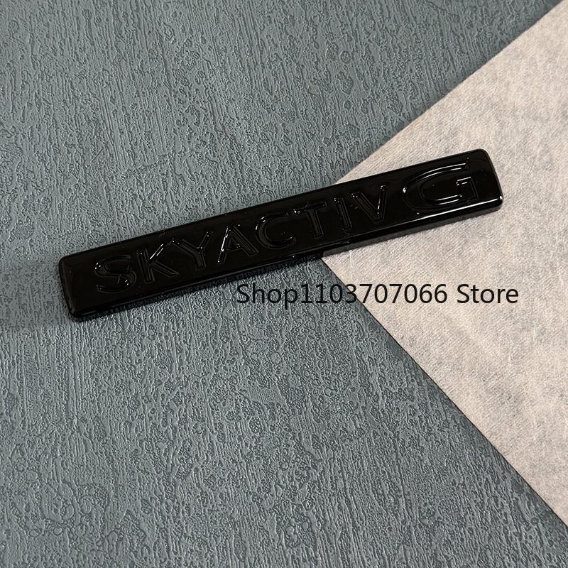 3D ABS Car Front Grille Emblem Tailgate Badge For MAZDA 6 2020 2021 2022 Auto Grille Rear Trunk Black Logo Sticker Accessories