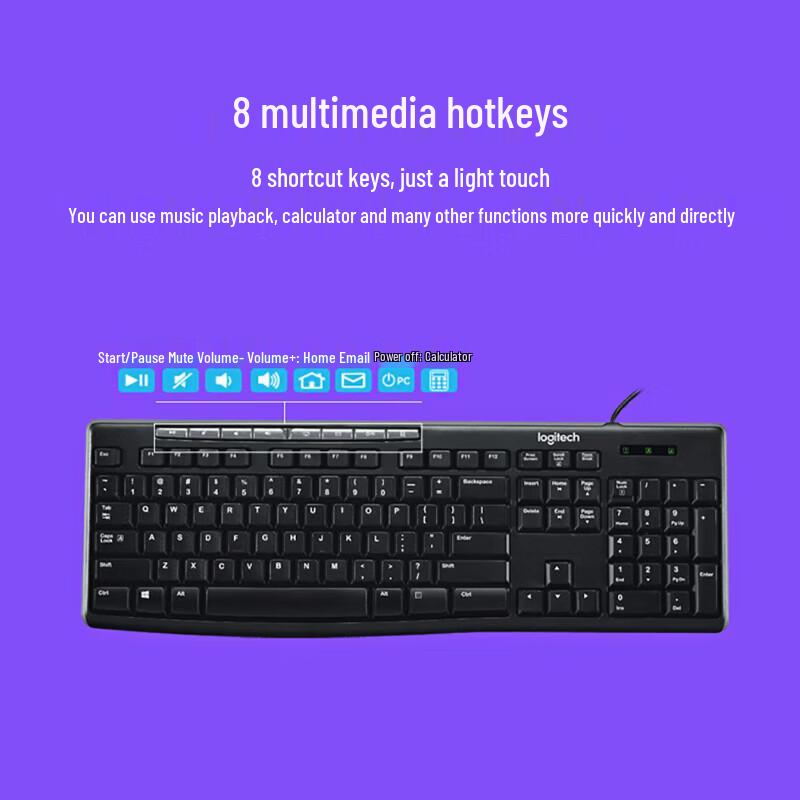 Logitech MK200 Wired Keyboard and Mouse Combo