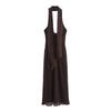 Jnleaog Autumn New Women clothes Western Style French style Design Polka Dot Scarf Length Dress 3067232