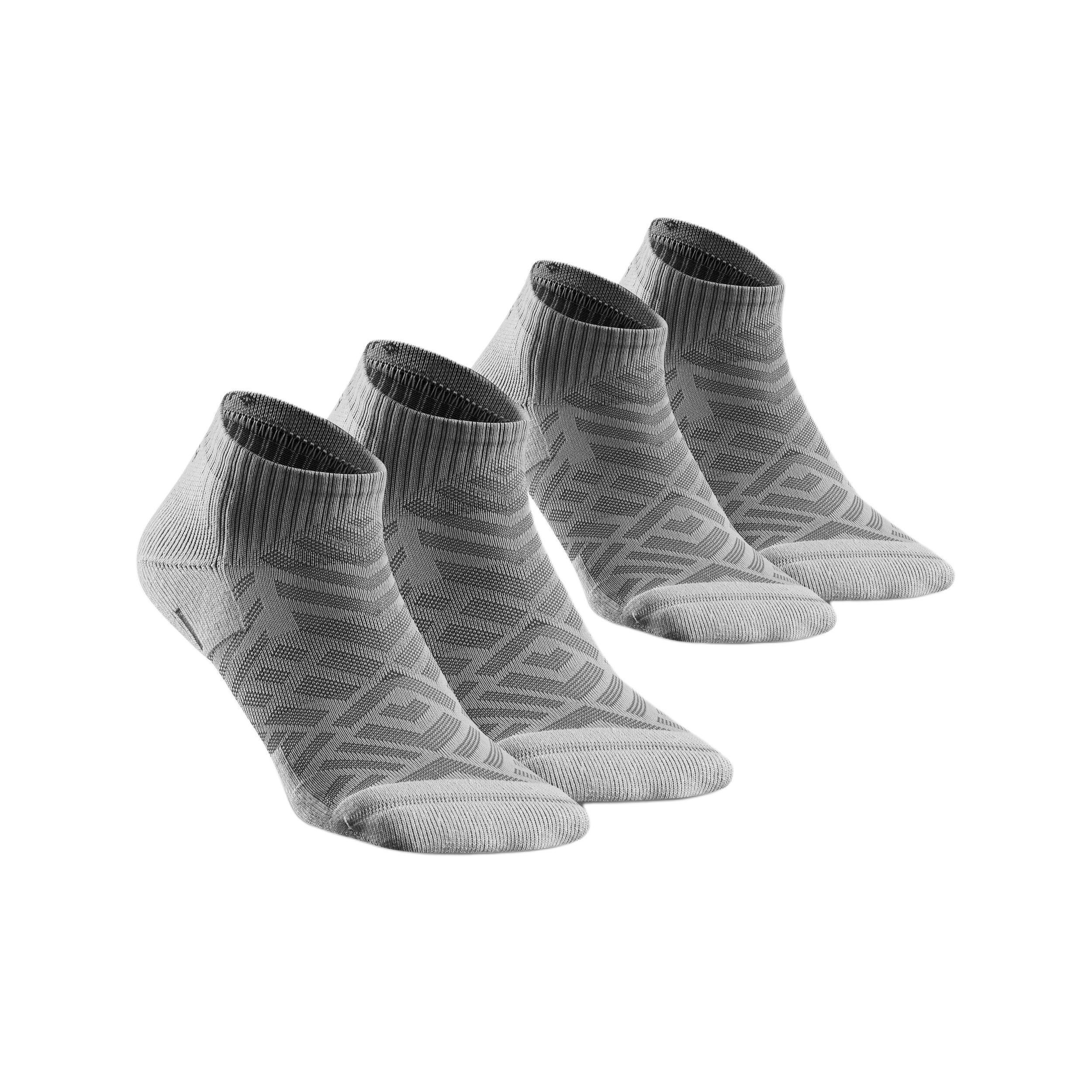 

Decathlon DECATHLON Hike 100 Low Top Socks Unisex 2 Pairs Light Smoke Grey 35-38