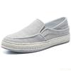 Men's summer linen Shoes Outdoor non skid versatile lazy shoe Trendy Fisherman's shoes Casual lightweight flats Homme