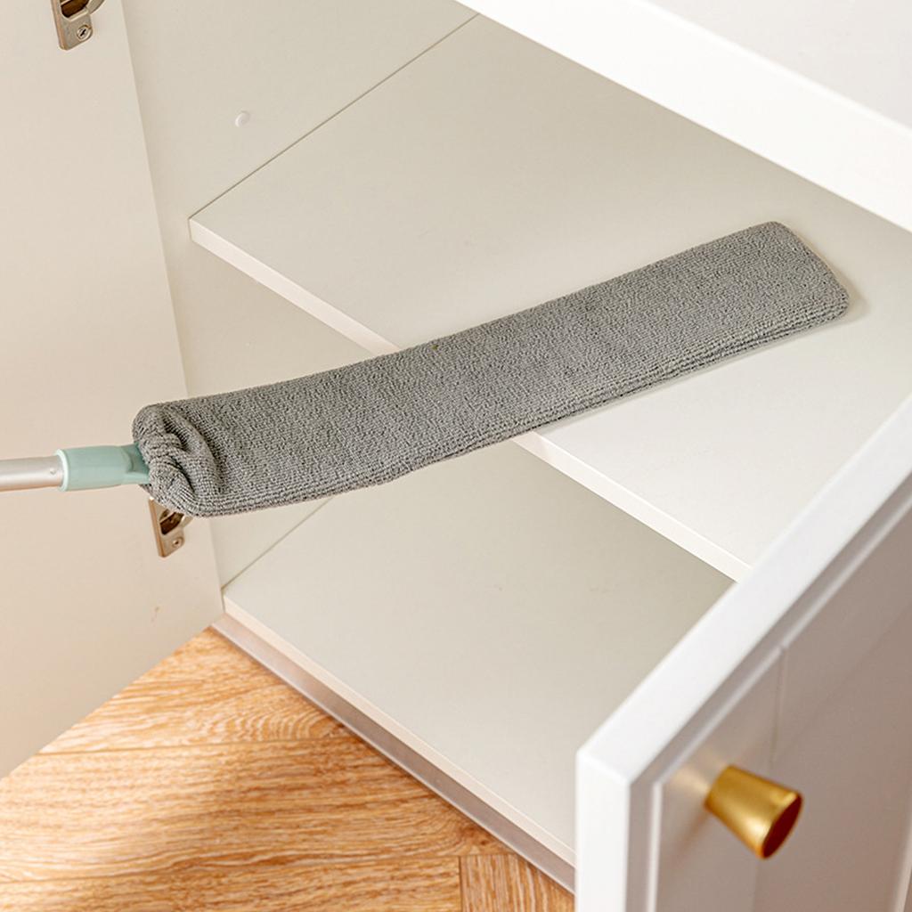 Extendable Microfiber Duster with Bendable Head for Tight Space and Hard to Reach Area