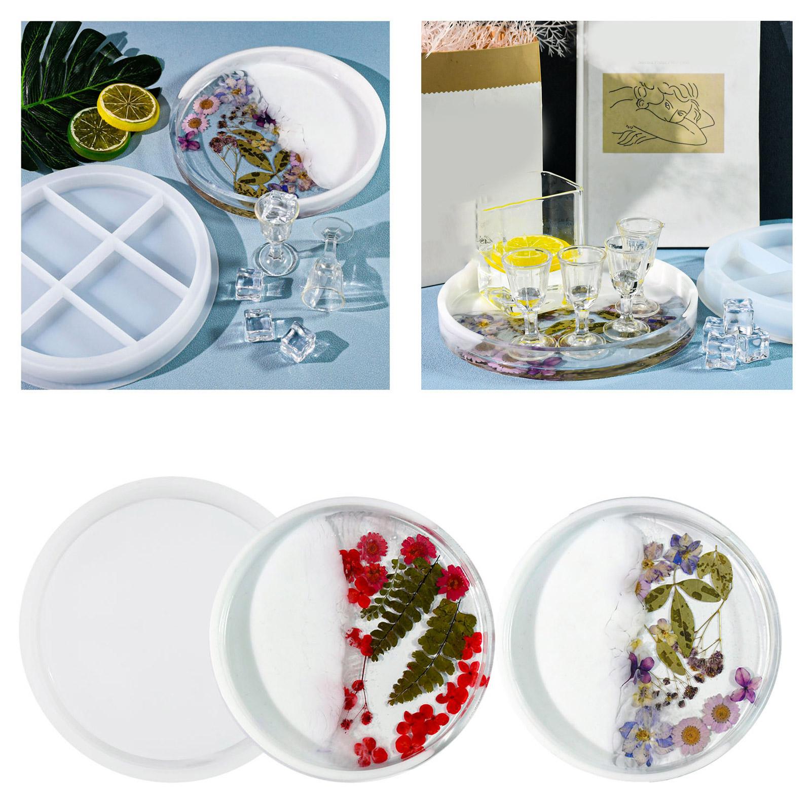 

Нежная круглая силиконовая форма для подноса с каплями Y Crystal, красивая форма для хранения украшений ручной работы