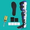 Ankle Knee Fixation Bracket Adjustable Thigh Calf Lower Limb Stable Support Breathable Protector