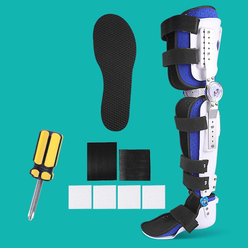 Ankle Knee Fixation Bracket Adjustable Thigh Calf Lower Limb Stable Support Breathable Protector