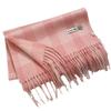 100 wool scarves women's winter cream sweet wind plaid scarves thickened warm fringed scarves