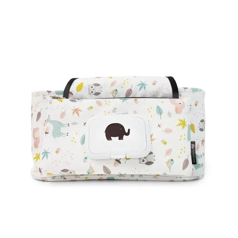 Non-Toxic Baby Stroller Organizer Bag Mummy Diaper Bag Hook Baby Carriage Waterproof Large Capacity Stroller Accessories Travel Nappy