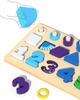 Montessori Counting Stacking and Mathematical Sorting Game Digital Block Puzzle Cognitive Educational Toy Gift for Toddlers