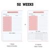 52 Weeks A5 English Schedule Book Weekly Planner Planner Coil Book Planner Notebook Schedule Book