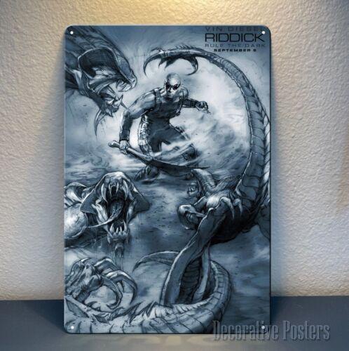 Riddick Movie Metal Poster  Vin Sign Size20x30cmaluminum sign 20x30cm（7.8x11.8inch）