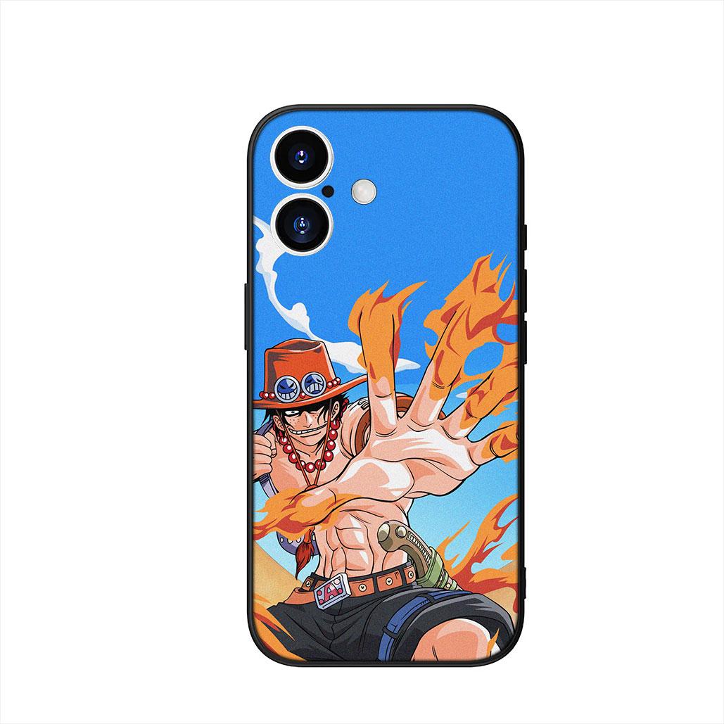 

Portgas D Ace ONE PIECES Luffy Zoro Cover Phone Case for Apple iPhone 17 16 15 11 Pro XS Max XR 6 7 8 Plus + SE 2020 5 16E iPhone 16 Plus