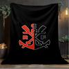 1PC CR Flamengo Printed Soft Flannel Blanket Throw for Adult Bedroom Living Room Sofa Camping Travel Fan Gifts Christmas Gifts