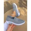 Women New Foreign Trade Wholesale Mom Shoes, Breathable Fly-knit Slip-on Platform Height-increasing Soft Sole Casual Sneakers