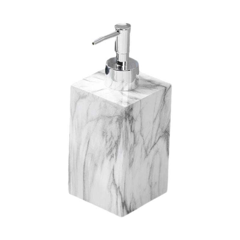 Shower Soap Dispenser Marble Texture Soap Dispenser Hand Soap Dispenser Bottle with Pump Hand Wash Dispenser for Kitchen