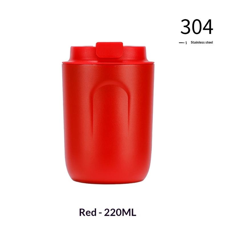 

Міні-термос Кавова чашка Чашка з нержавіючої сталі Термос-фляга з вакуумною ізоляцією, що не протікає, Термос з подвійними стінками Ізольована дорожня пляшка для напоїв червоний