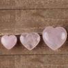Natural Rose Quartz Heart Romantic Gifts for Girlfriend & Aesthetic Home Decoration | Crystal Decorative Gift for Boyfriend | Home Decor Showpiec