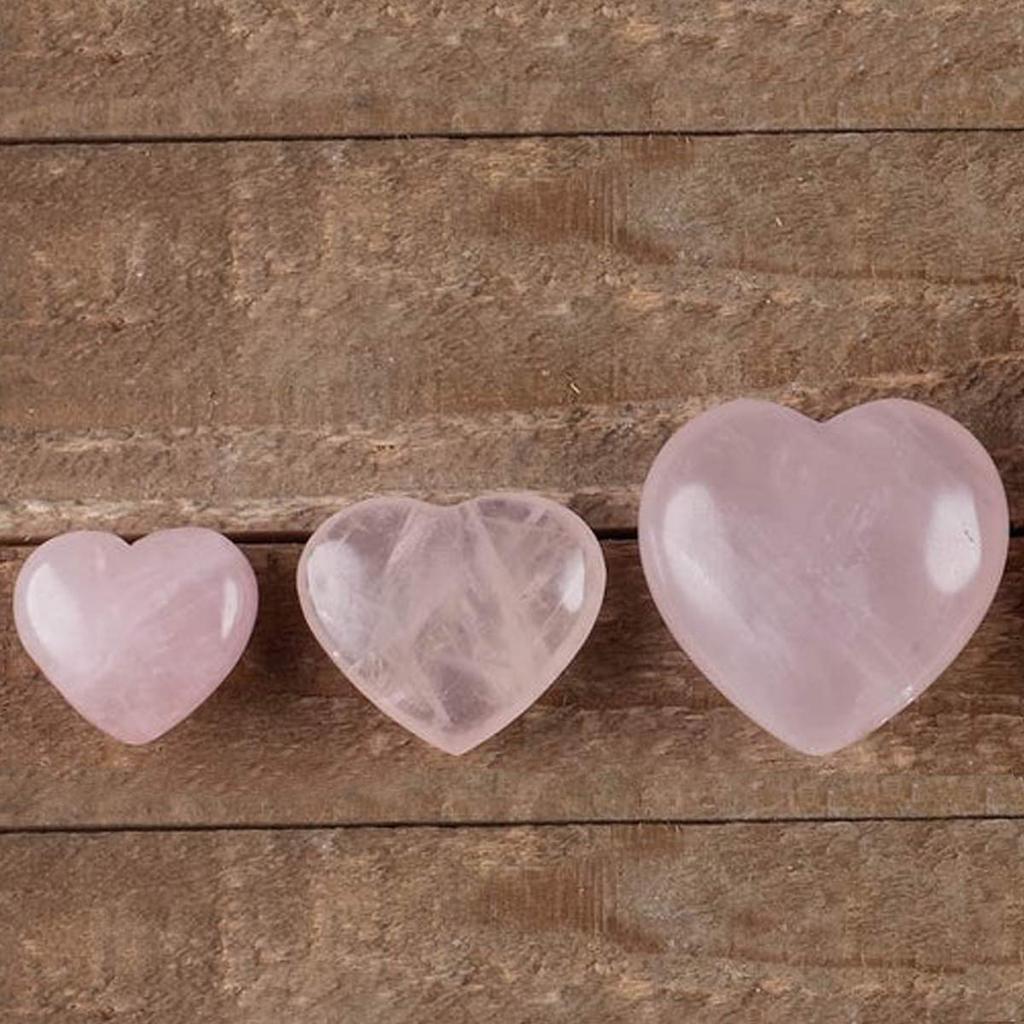 Natural Rose Quartz Heart Romantic Gifts for Girlfriend & Aesthetic Home Decoration | Crystal Decorative Gift for Boyfriend | Home Decor Showpiec