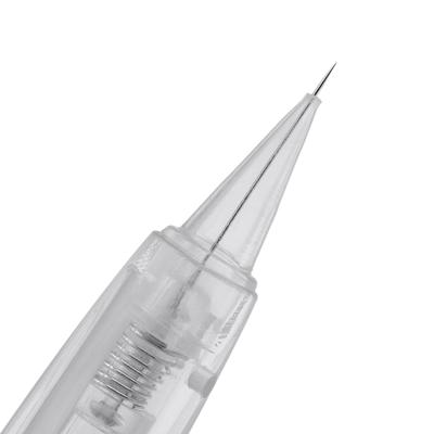 30Pcs 1R Eyebrow Tattoo Needle With Cap Disposable Sterilized Tattoo Needle for Tattoo Pen Machine