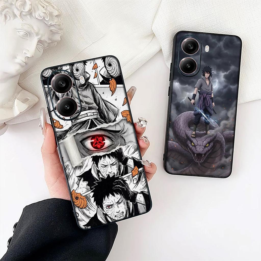 Sasuke Naruto Obito Uchiha Tobi Phone Case for Xiaomi Redmi Note 12 11 10 A3 Pro 10A 10C 12C Note12 5G Protective Cover