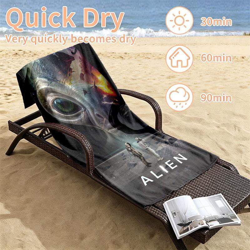 Alien Beach towels also serve as bath towels summer essential a musthave for the outdoors the beach and the pool