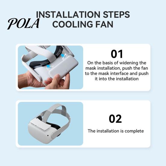 VR Ventilation Fan Cooling Multi-speed Adjustable Comfortable Heat Dissipation Soft Radiator Headset Air Circulation Facial Cover for Oculus