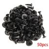 YWLiHcme 50pcs Universal Car Fender Retainer Plastic Clip Portable Vehicle Fastener Rivets 6mm Hole Automotive Push Pins