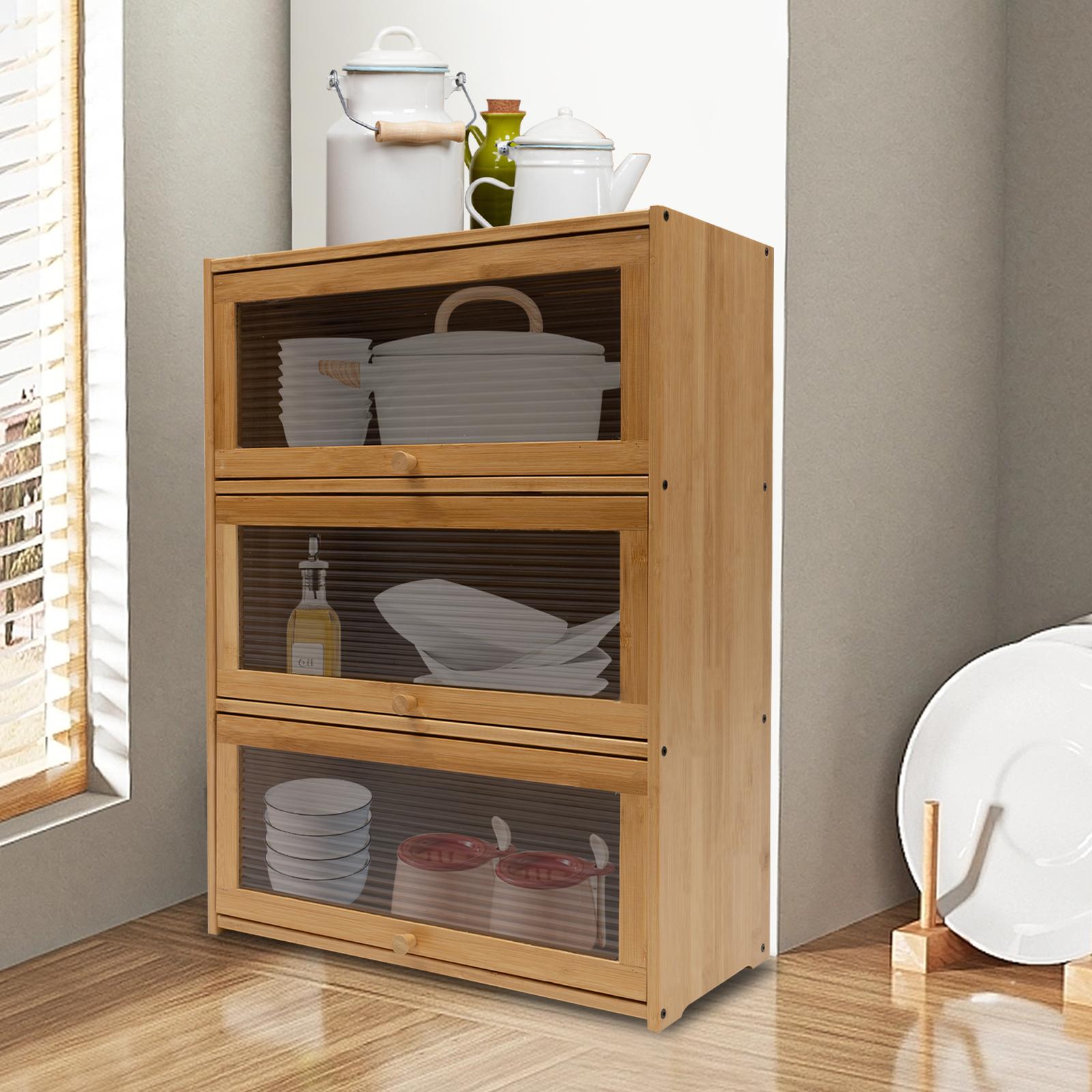 

3-ярусный навесной шкаф для хранения, многофункциональный органайзер для кухонной столешницы, 3-полочная сушилка для посуды и шкаф для кладовой