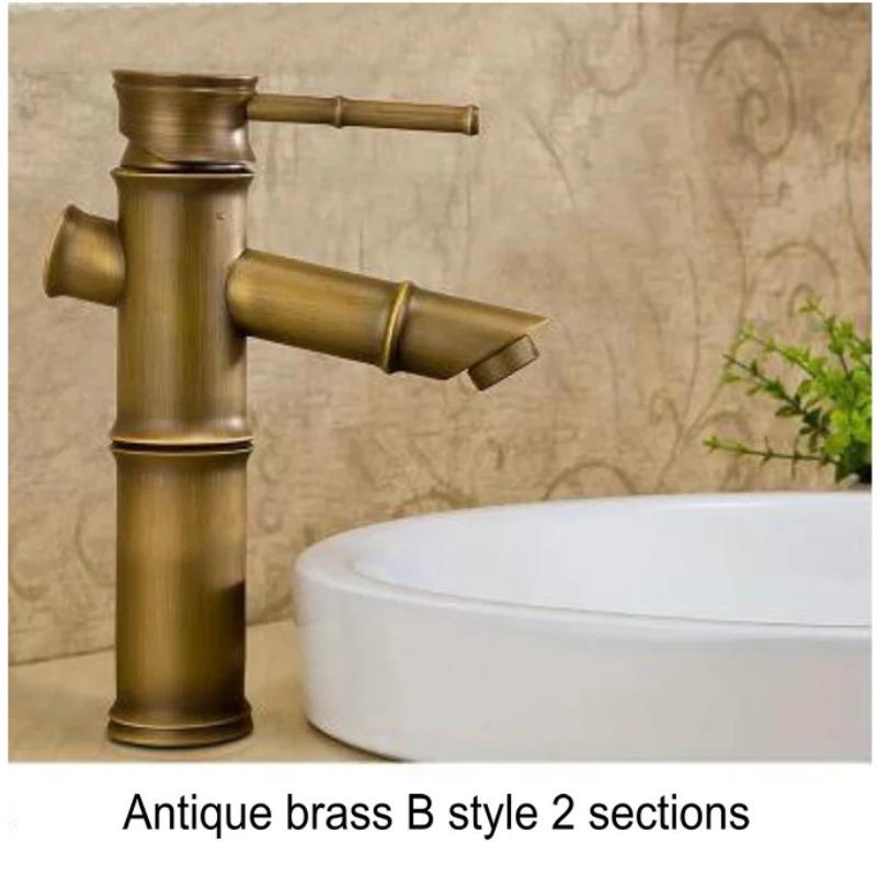 Antique Brass Bronze Black Finish Bathroom Basin Hot&Cold Mixer Tap High Quality Waterfall Faucet