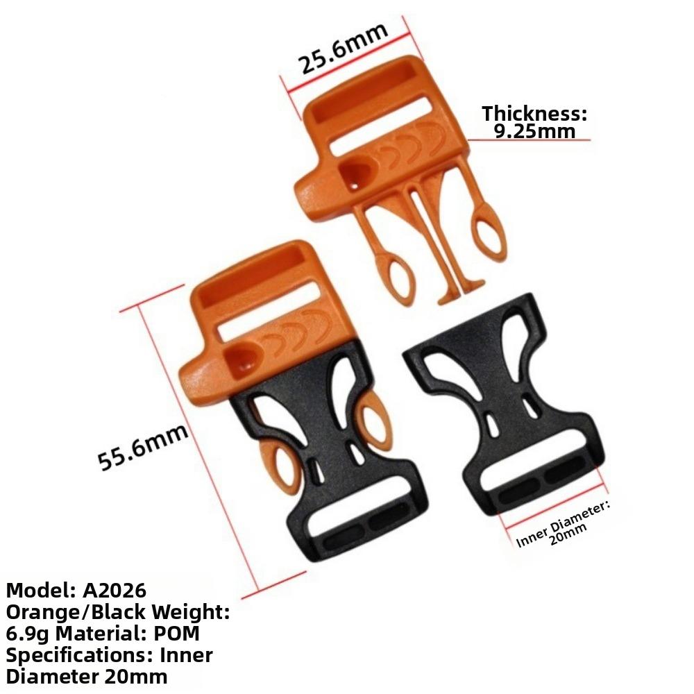 4pcs Black Side Release Buckle 14mm/15mm/16mm/20mm 550 Paracord Buckle New Bracelet Strap Buckle