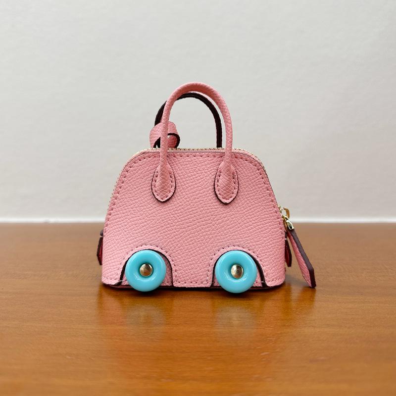 Mini Wheel Shell Bag Charm: Cute Coin Purse & Earphone Accessory - New Bowling Bag Charm