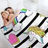 Retro Unicorn Throw Blanket for sofa Personalized Gift Decorative Beds Bed covers Blankets