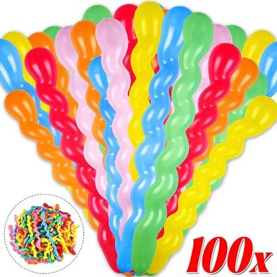 100 Stuks Schroef Gedraaide Latex Ballonnen Grote Spiraal Lange Ballon voor Bruiloft Verjaardagsfeest Kerstmis Huisdecoratie Benodigdheden Cadeau
