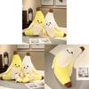 Plush Banana Toy For Kids Soft Fruit Pillow Bed Decor Gift