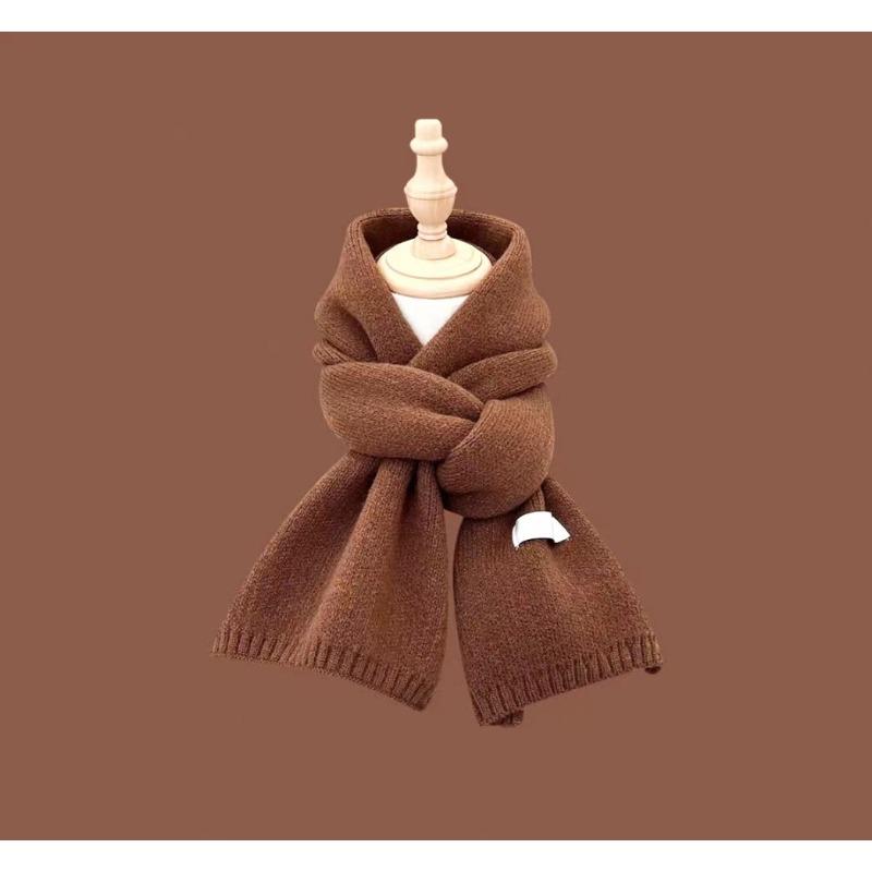 High-end Versatile Small Scarf Women's Autumn and Winter New Soft Waxy Knitted Imitation Cashmere Neck Protection Warm Scarf