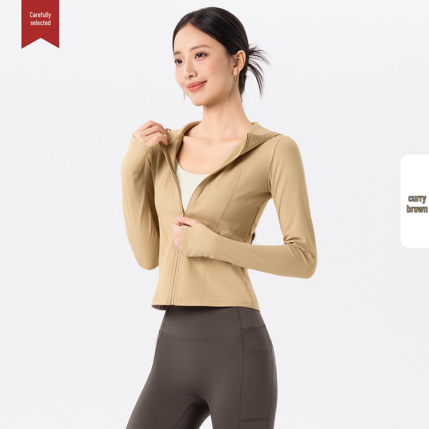 Women s Fleece-Lined Slim-Fit Sports Jacket - Warm Hooded Fitness Top for Outdoor Running & Yoga Extra Large