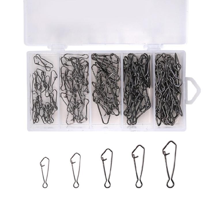 Multipurpose Fishing Connectors Swivels Compacts Stainless Steel Construction for Efficient Baits Changing