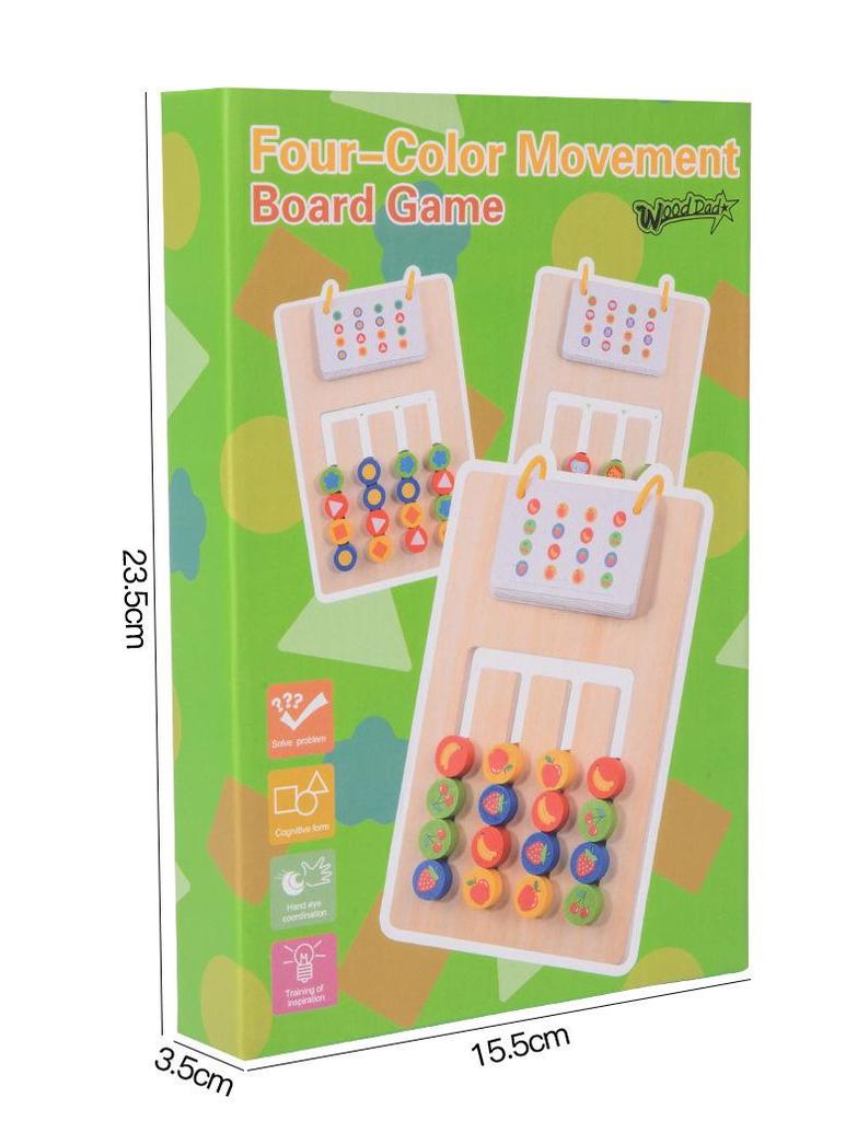 Four-Color Educational Game for Kids: Enhance Shape Recognition and Logical Thinking