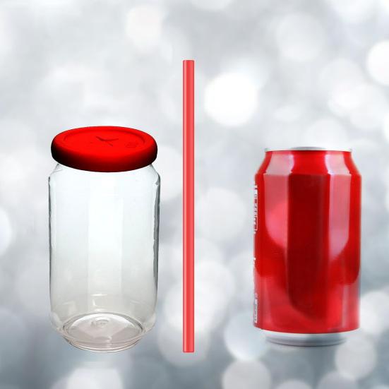 Beer Mug Can-Shaped Tritan Cup with Silicone Lid 12oz Portable Reusable Drinking Glass for Soda Juice Cocktails