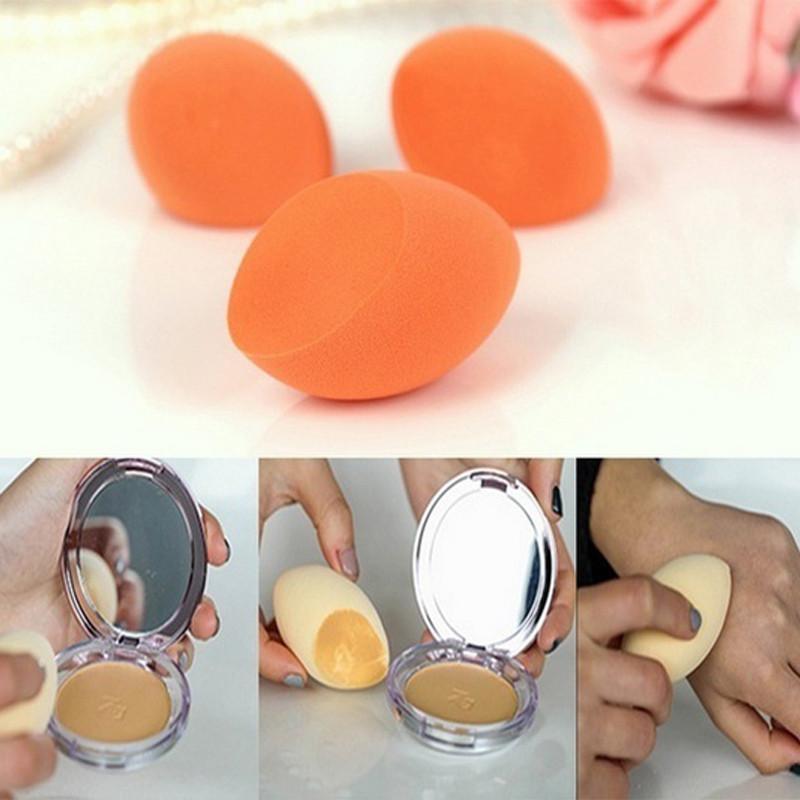 Vielseitiger latexfreier Make-up-Foundation-Schwamm-Blender in lebhaften Farben und schräger Form