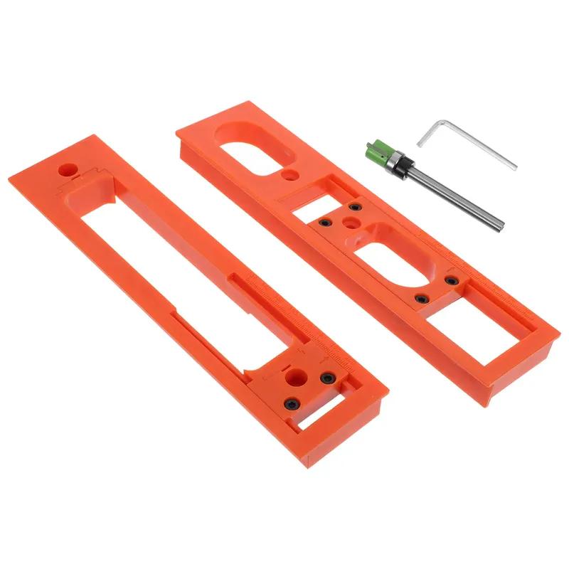 Hidden Hinge Template 9 Invisible Router Guide Template 30Mm Width Door Hinge Installation Kit Precise Positioning Door Repair