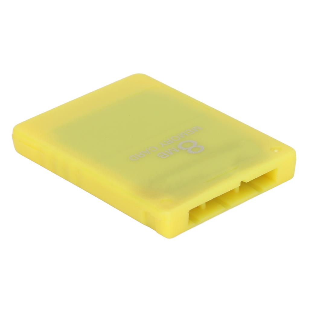 Card de memorie 8MB Robust, ușor de utilizat, card de memorie portabil pentru jocuri de mare viteză pentru PlayStation 2, galben