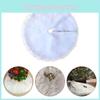 White Tree Christmas Skirt Base Fur Xmas Floor Mat Decoration Ornament